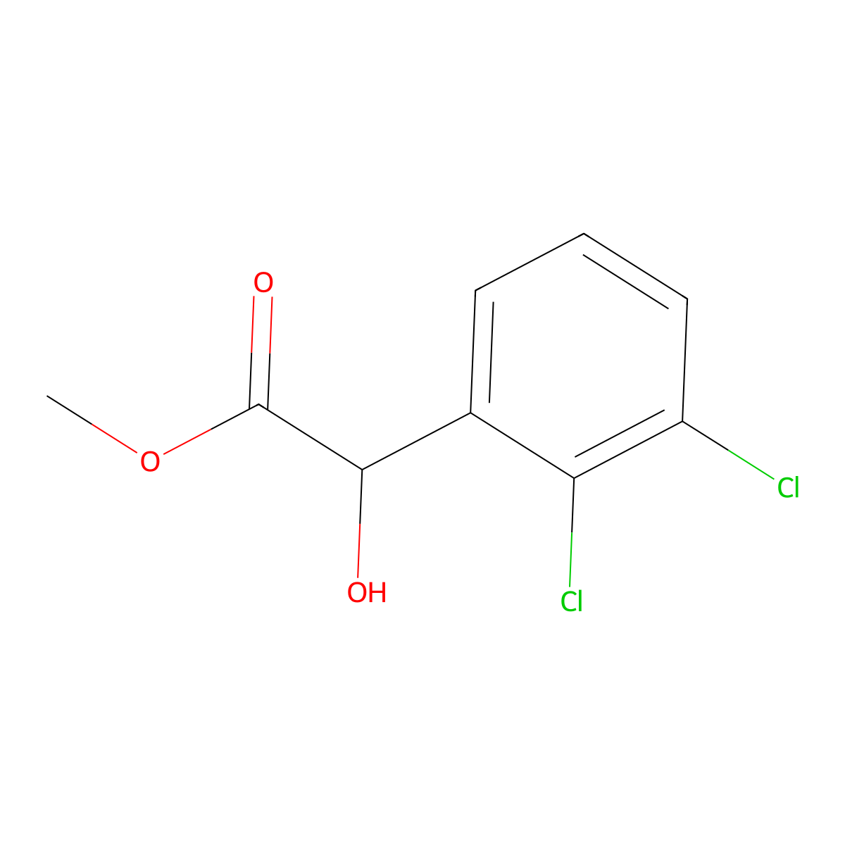 Methyl 2-(2,3-dichlorophenyl)-2-hydroxyacetate molecular structure, CAS 1247786-03-3