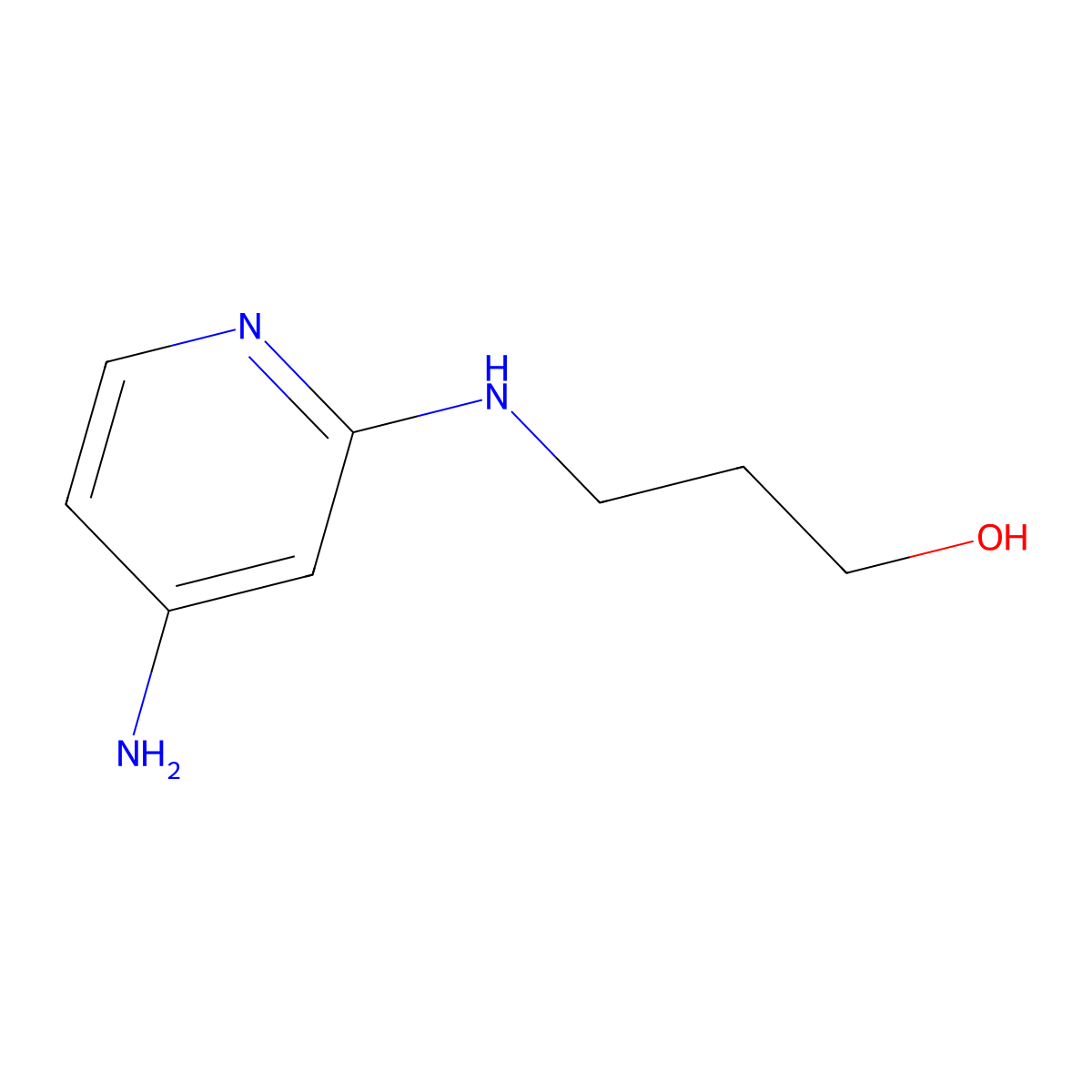 3-((4-Aminopyridin-2-yl)amino)propan-1-ol molecular structure, CAS 1247787-12-7