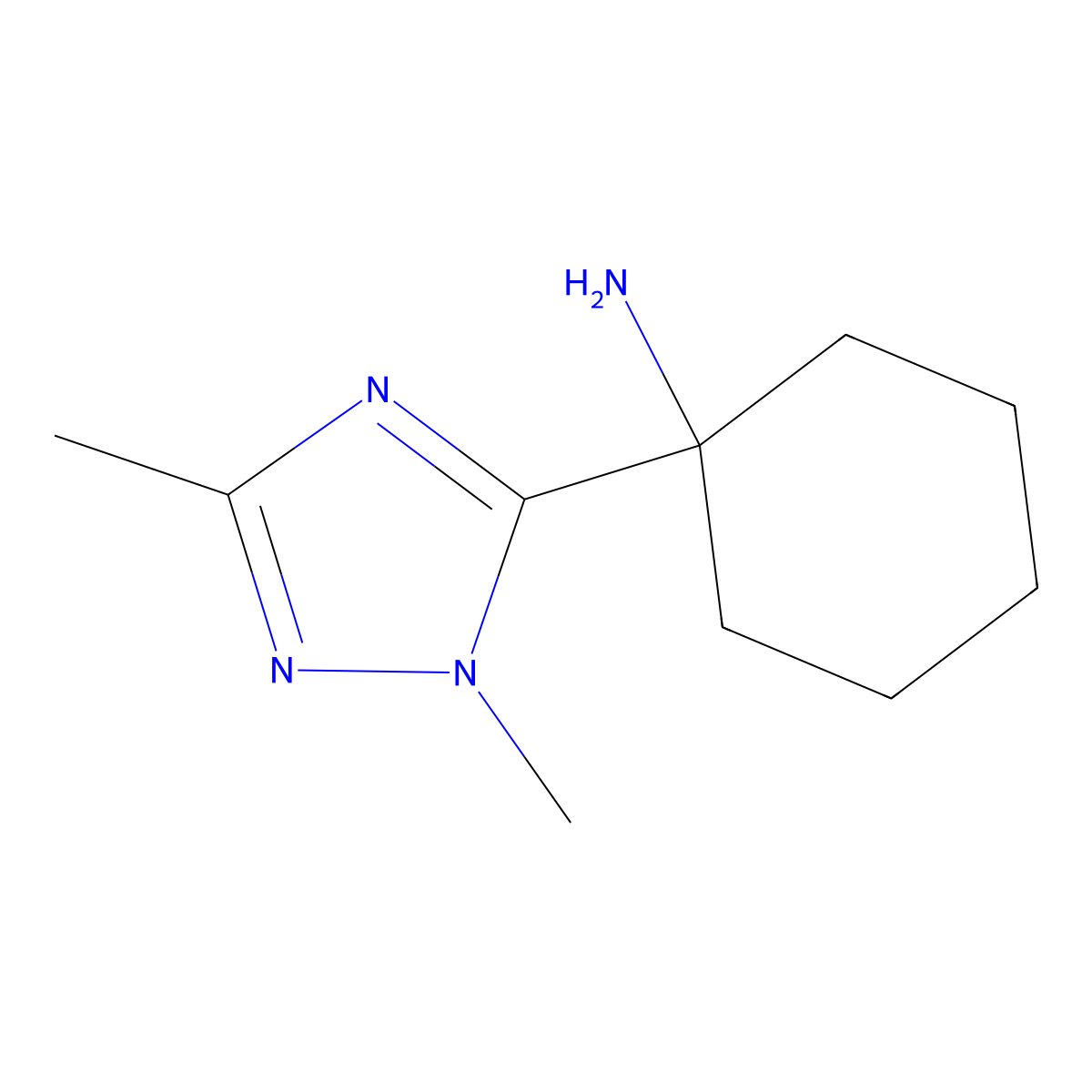 1-(1,3-Dimethyl-1h-1,2,4-triazol-5-yl)cyclohexan-1-amine molecular structure, CAS 1247788-30-2