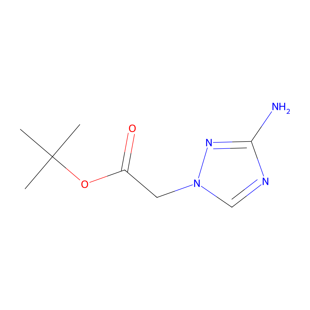 tert-butyl 2-(3-amino-1H-1,2,4-triazol-1-yl)acetate molecular structure, CAS 1247788-39-1
