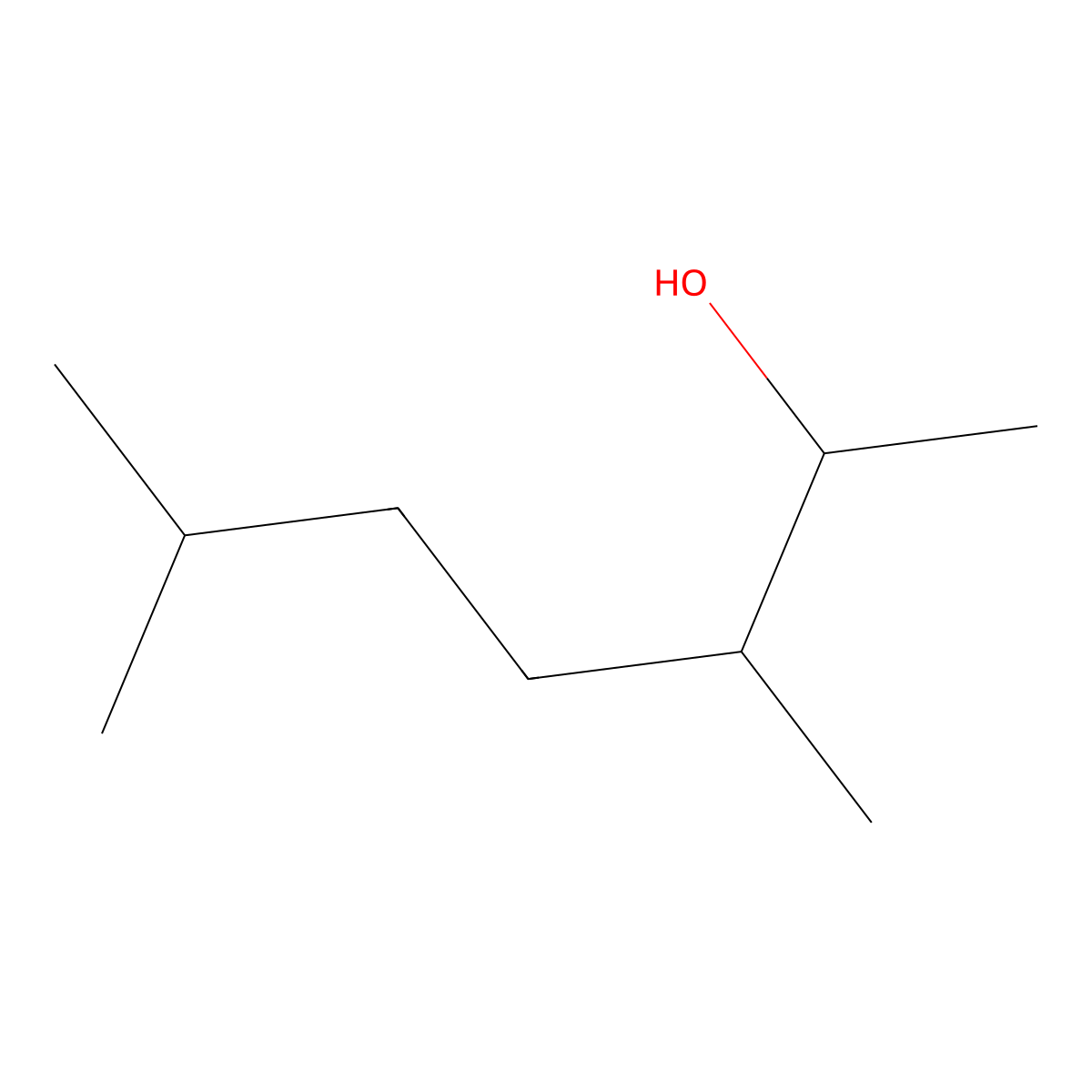 2-Heptanol, 3,6-dimethyl- molecular structure, CAS 1247790-47-1