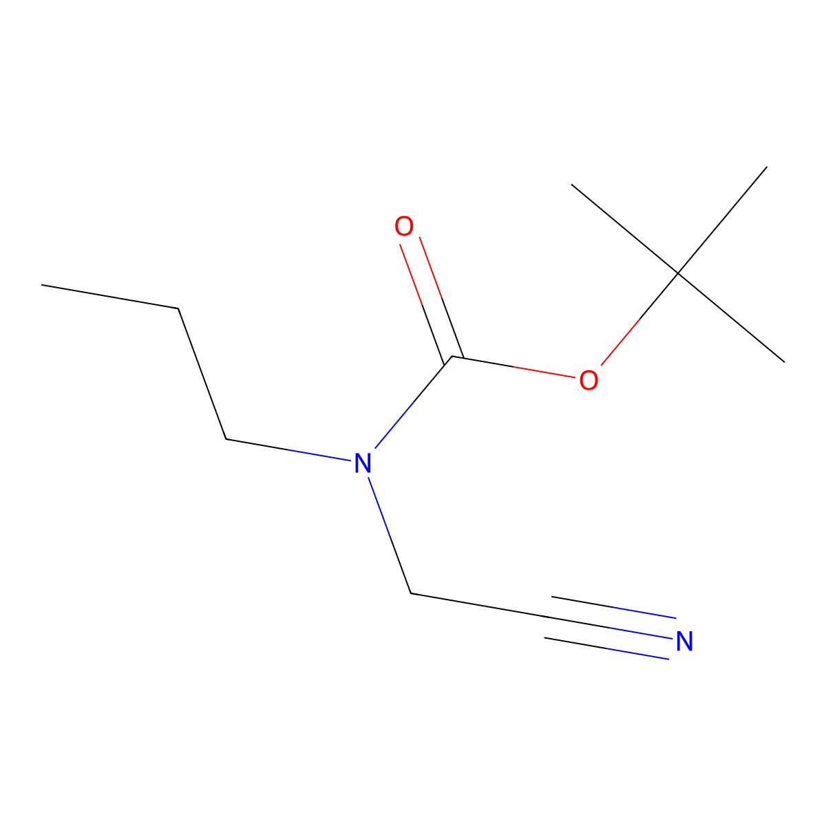 Tert-butyl cyanomethylpropylcarbamate molecular structure, CAS 1247796-07-1