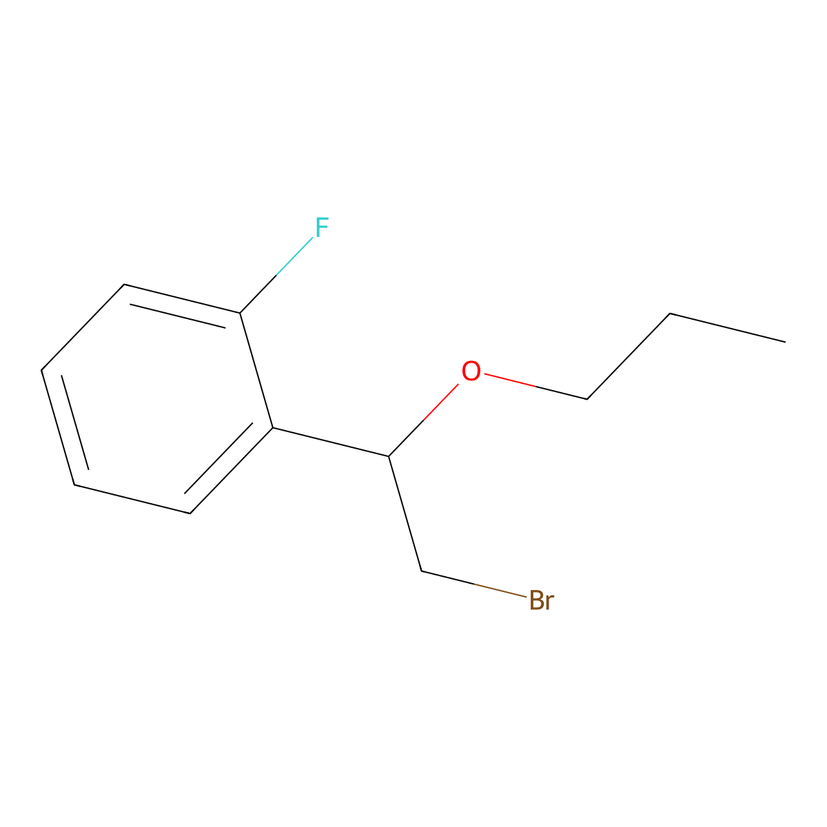 1-(2-Bromo-1-propoxyethyl)-2-fluorobenzene molecular structure, CAS 1247806-95-6