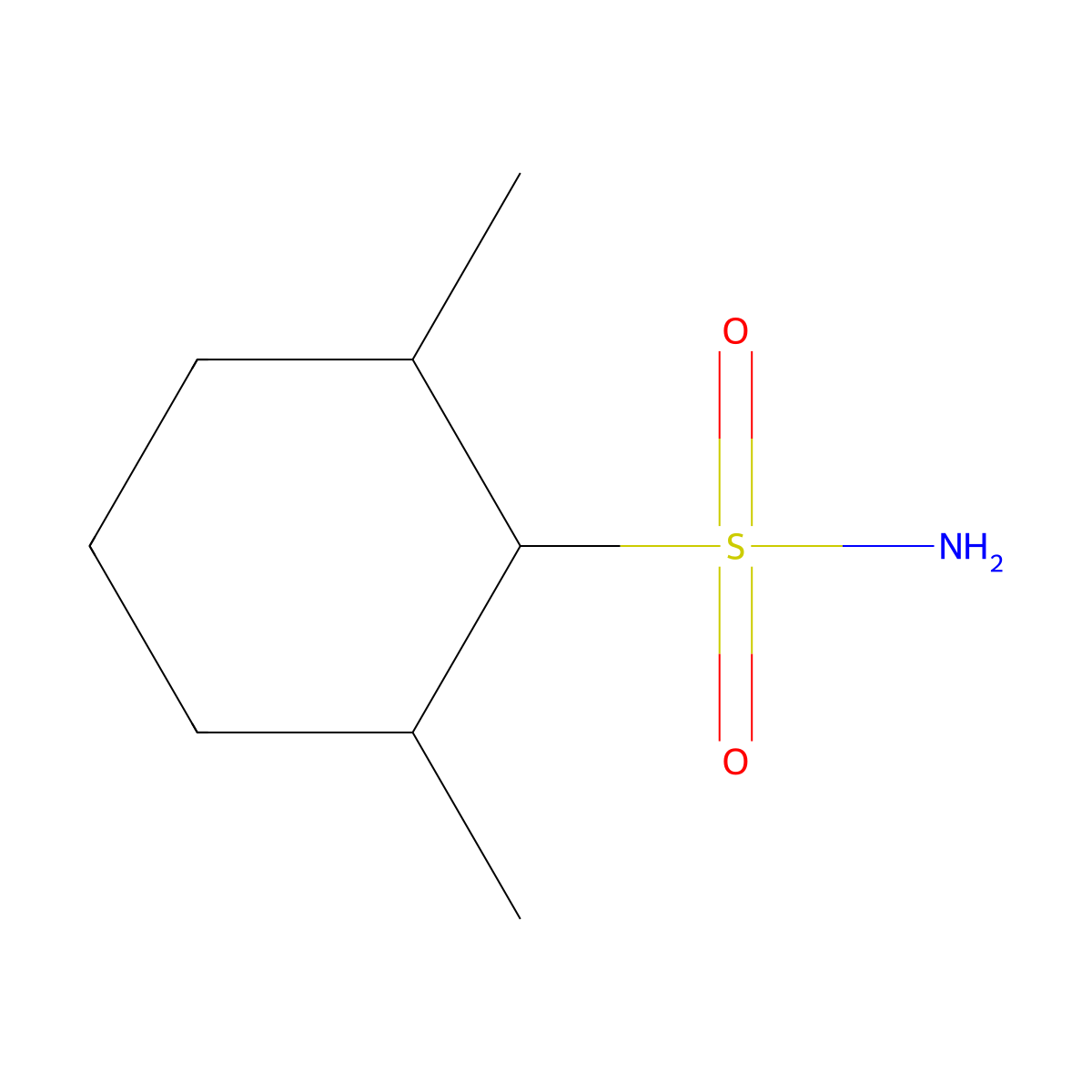 2,6-Dimethylcyclohexane-1-sulfonamide molecular structure, CAS 1247809-99-9