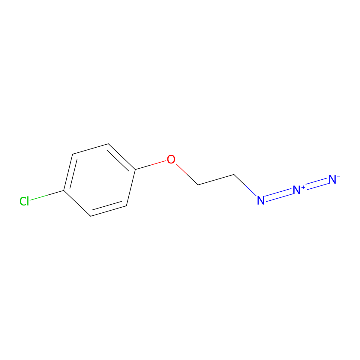 1-(2-Azidoethoxy)-4-chlorobenzene molecular structure, CAS 1247811-97-7