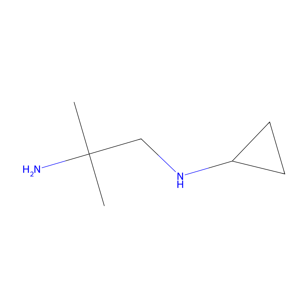 N-(2-amino-2-methylpropyl)cyclopropanamine molecular structure, CAS 1247812-41-4