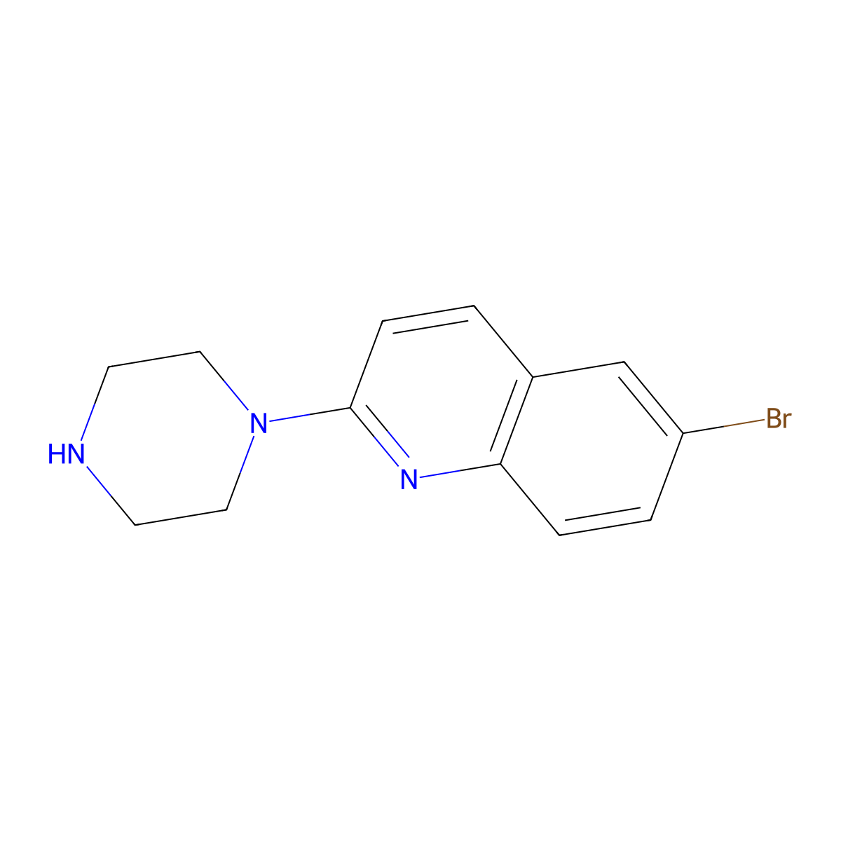 6-Bromoquipazine molecular structure, CAS 124782-95-2