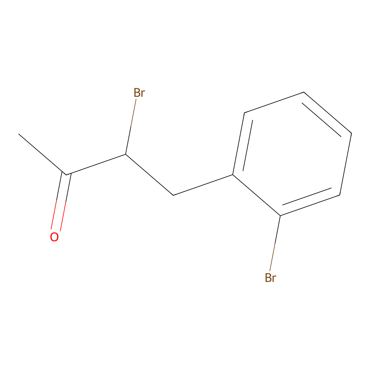 3-Bromo-4-(2-bromophenyl)butan-2-one molecular structure, CAS 1247825-43-9