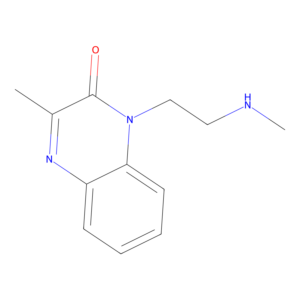 3-Methyl-1-[2-(methylamino)ethyl]-1,2-dihydroquinoxalin-2-one molecular structure, CAS 1247827-32-2