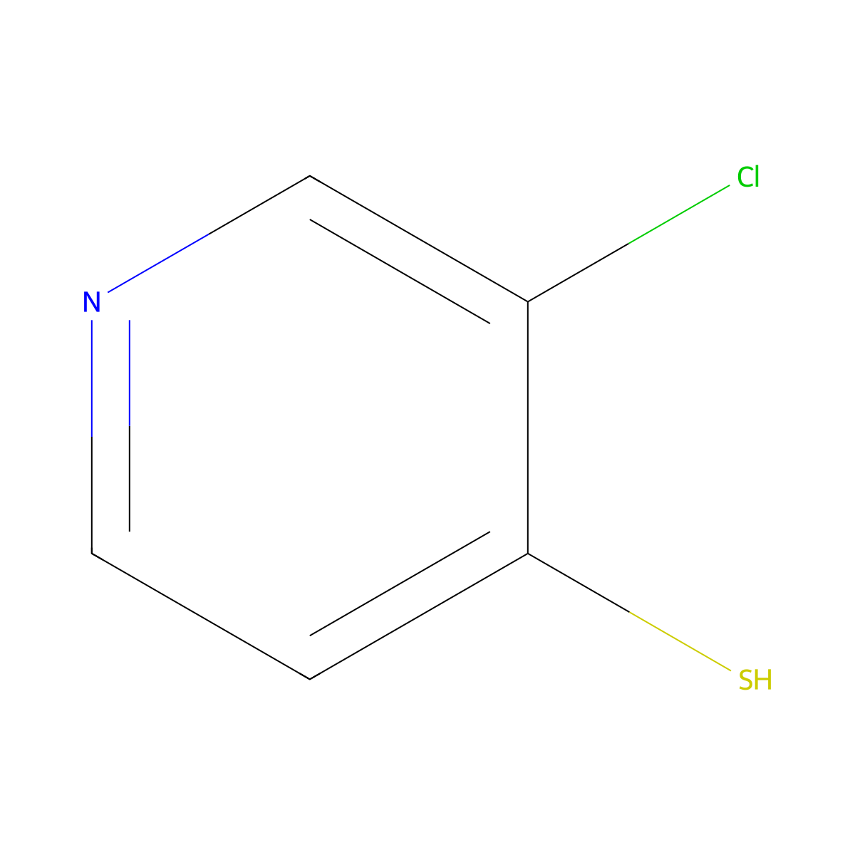 3-Chloropyridine-4-thiol molecular structure, CAS 1247828-52-9