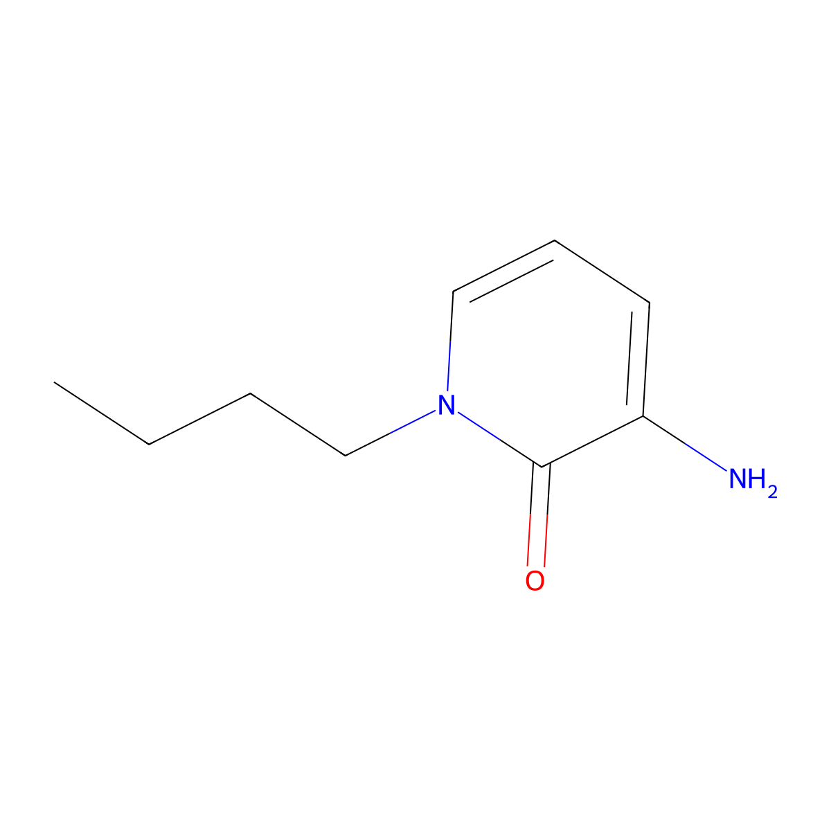 3-Amino-1-butyl-1,2-dihydropyridin-2-one molecular structure, CAS 1247829-24-8