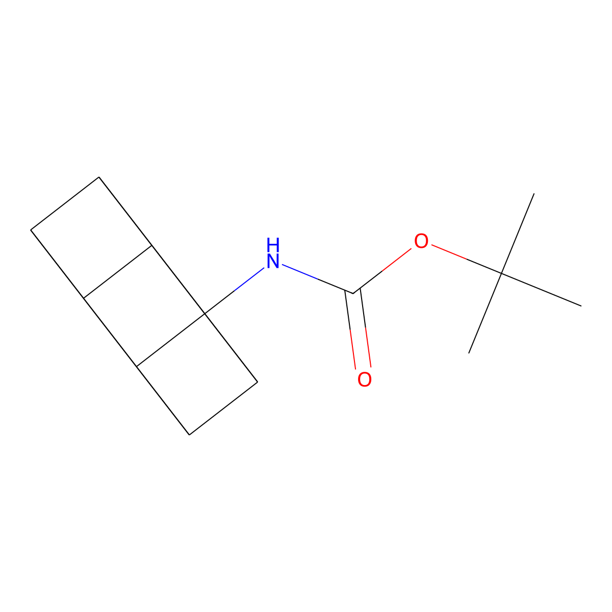 tert-Butyl cuban-1-ylcarbamate molecular structure, CAS 124783-63-7