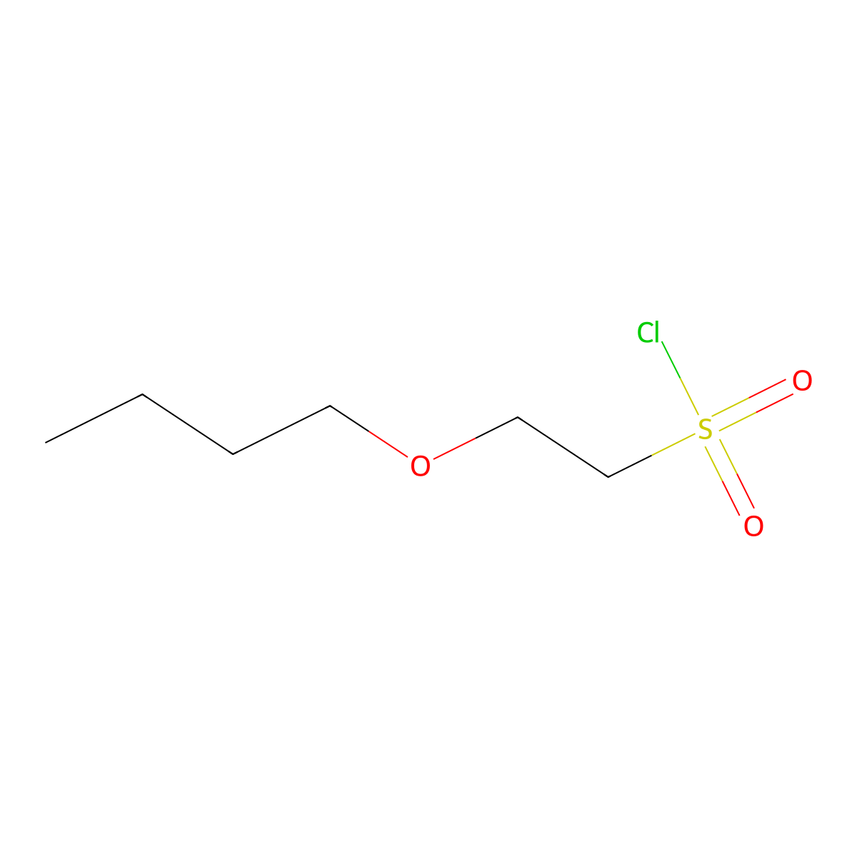 2-Butoxyethanesulfonyl chloride molecular structure, CAS 1247831-73-7