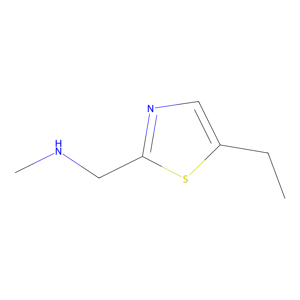 [(5-Ethyl-1,3-thiazol-2-yl)methyl](methyl)amine molecular structure, CAS 1247834-79-2