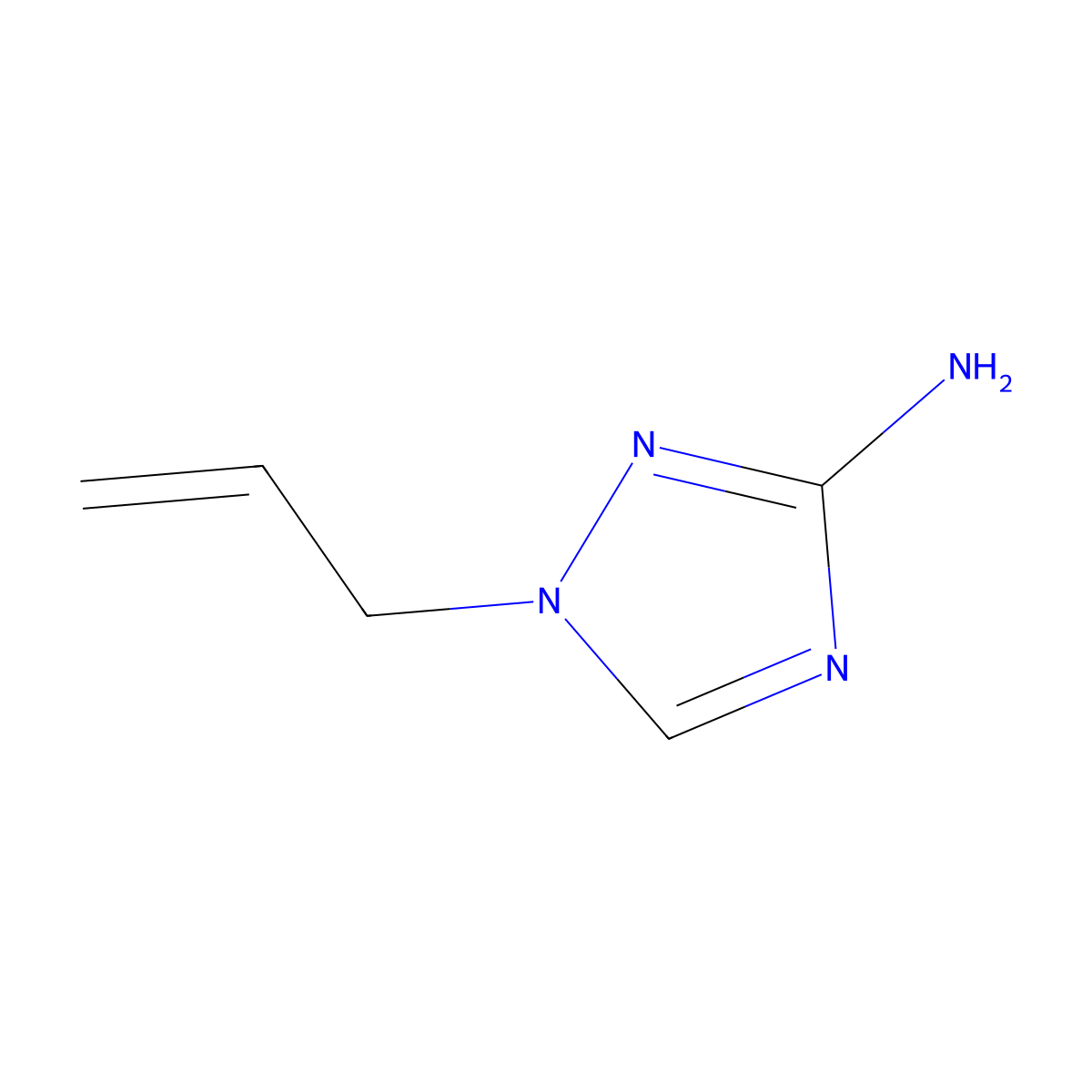 1-(Prop-2-en-1-yl)-1H-1,2,4-triazol-3-amine molecular structure, CAS 1247842-71-2