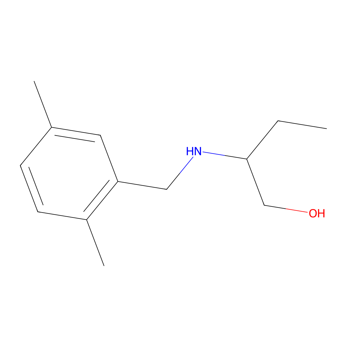 2-{[(2,5-Dimethylphenyl)methyl]amino}butan-1-ol molecular structure, CAS 1247845-70-0