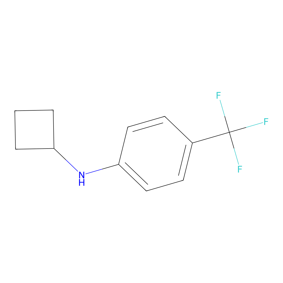 N-cyclobutyl-4-(trifluoromethyl)aniline molecular structure, CAS 1247849-31-5