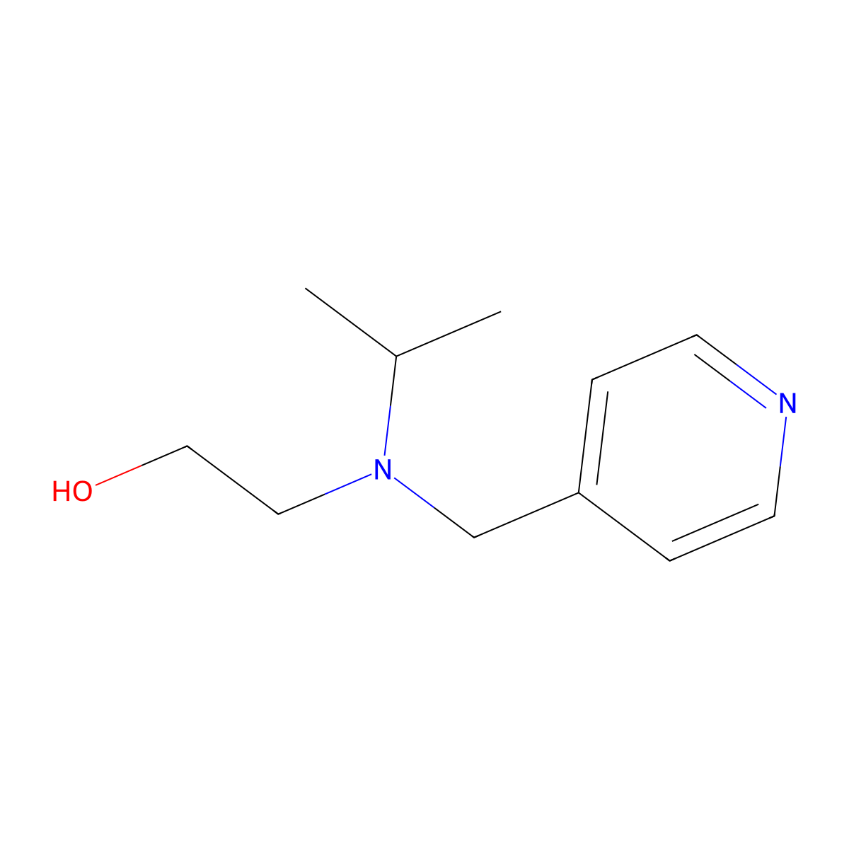 2-(Isopropyl(pyridin-4-ylmethyl)amino)ethanol molecular structure, CAS 1247851-30-4
