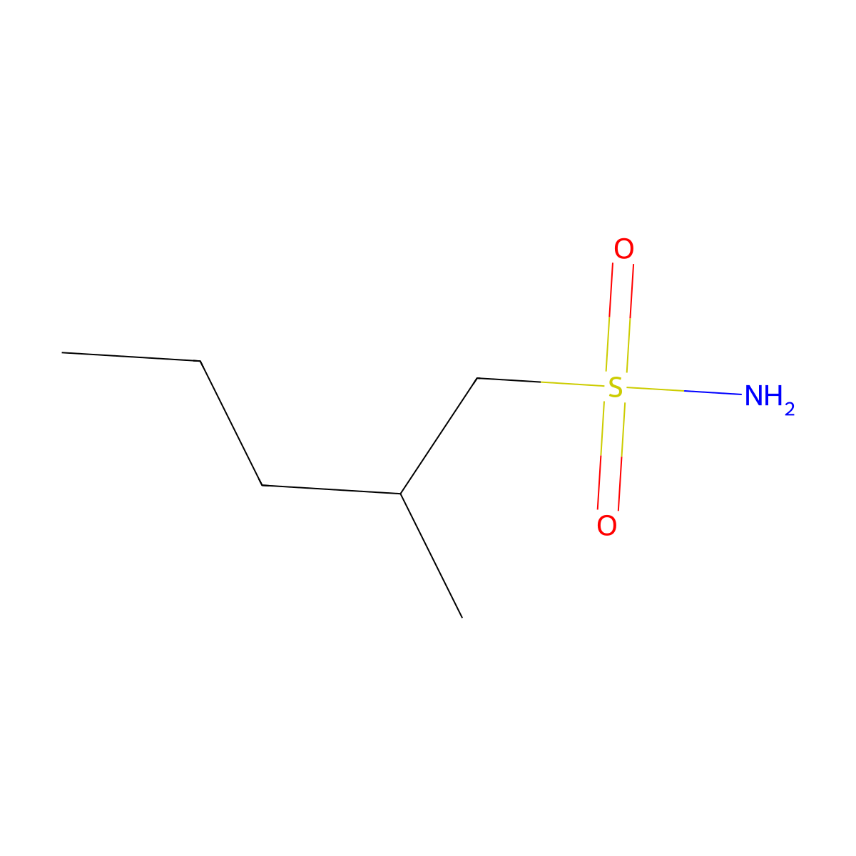 2-Methylpentane-1-sulfonamide molecular structure, CAS 1247852-31-8