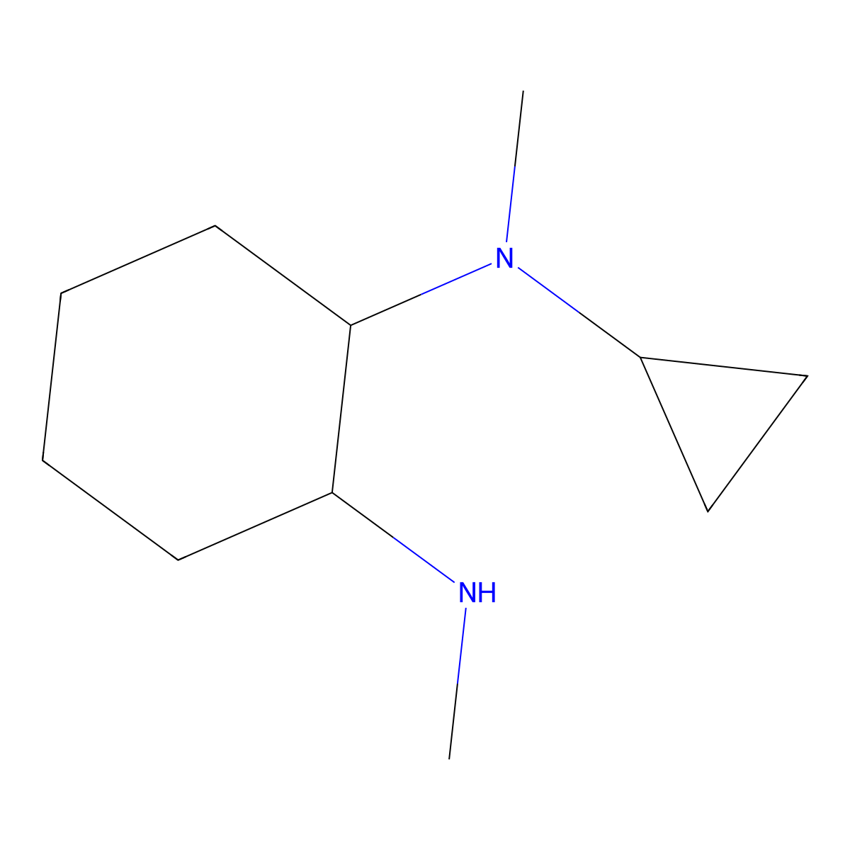 N-Cyclopropyl-N,N'-dimethyl-cyclohexane-1,2-diamine molecular structure, CAS 1247856-56-9