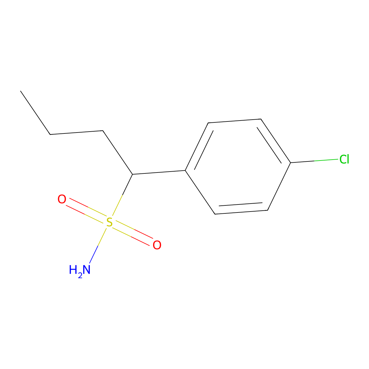 1-(4-Chlorophenyl)butane-1-sulfonamide molecular structure, CAS 1247857-74-4
