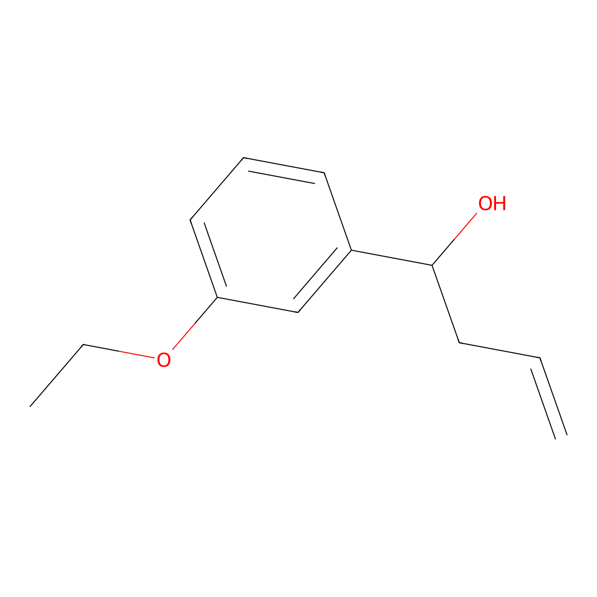 1-(3-Ethoxyphenyl)but-3-en-1-ol molecular structure, CAS 1247861-95-5