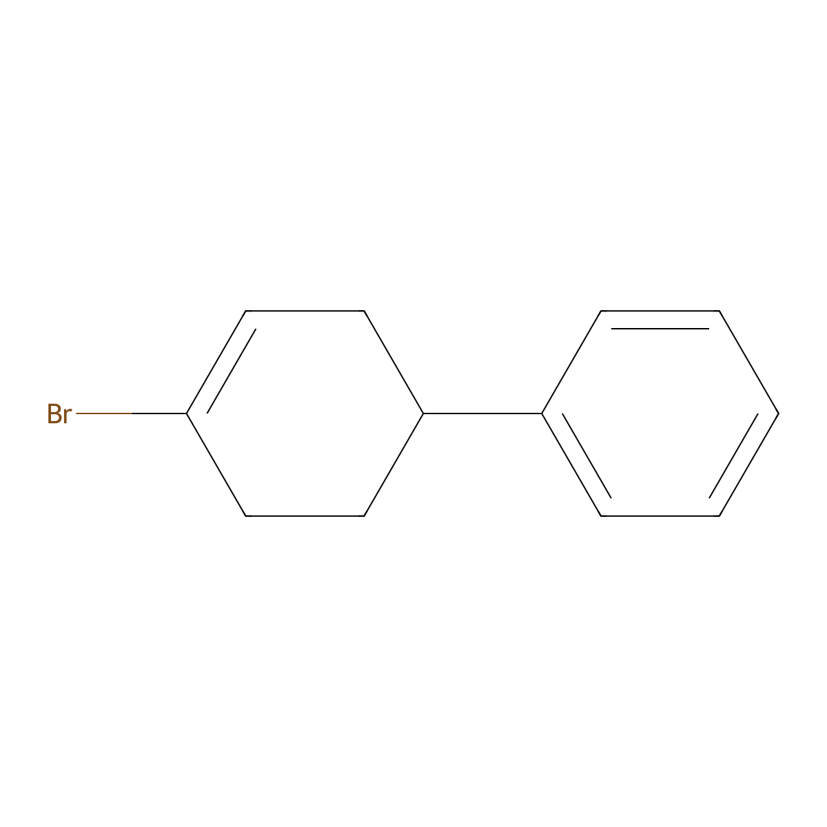 4-Bromo-1,2,3,6-tetrahydro-1,1'-biphenyl molecular structure, CAS 1247868-57-0