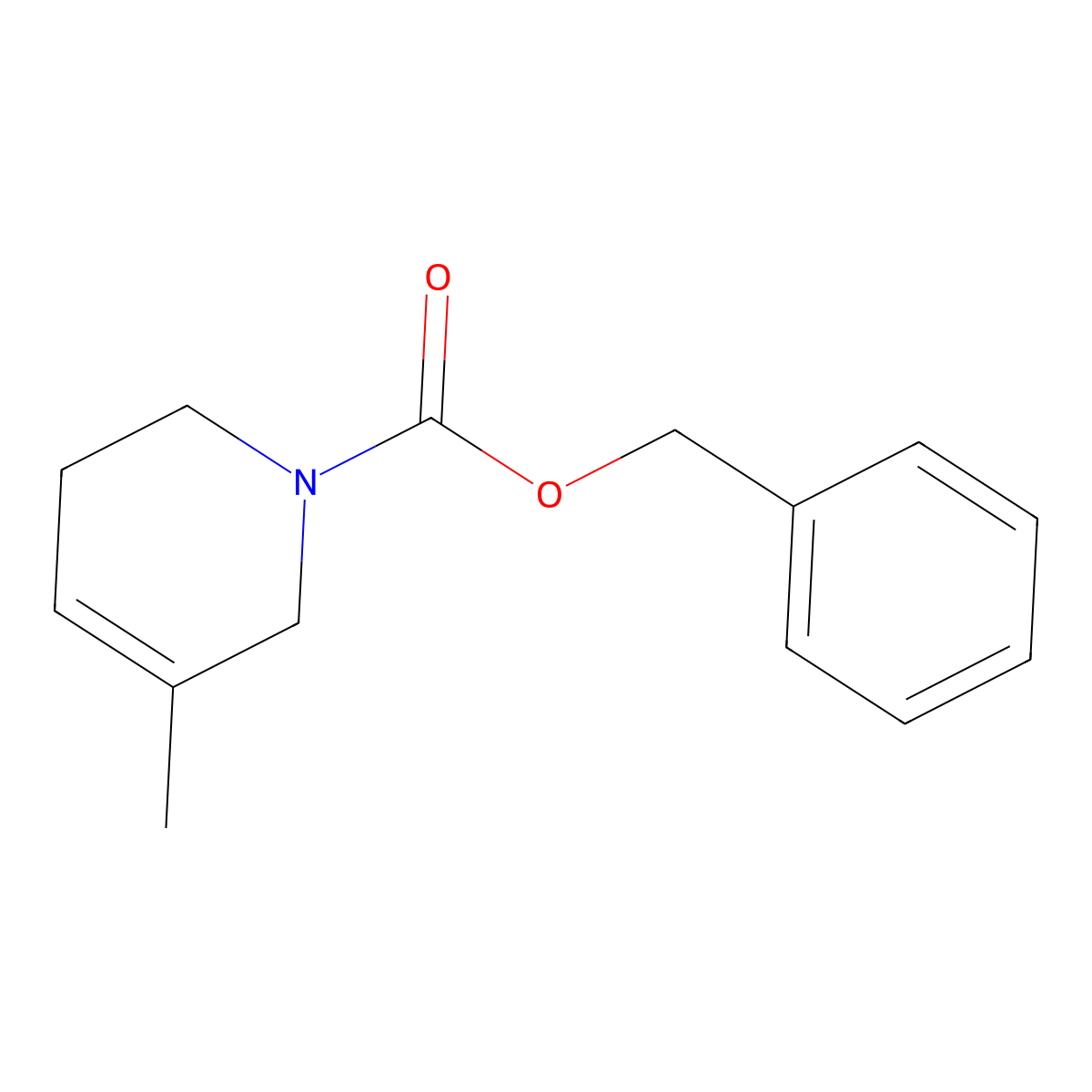 Benzyl 5-methyl-1,2,3,6-tetrahydropyridine-1-carboxylate molecular structure, CAS 1247883-81-3