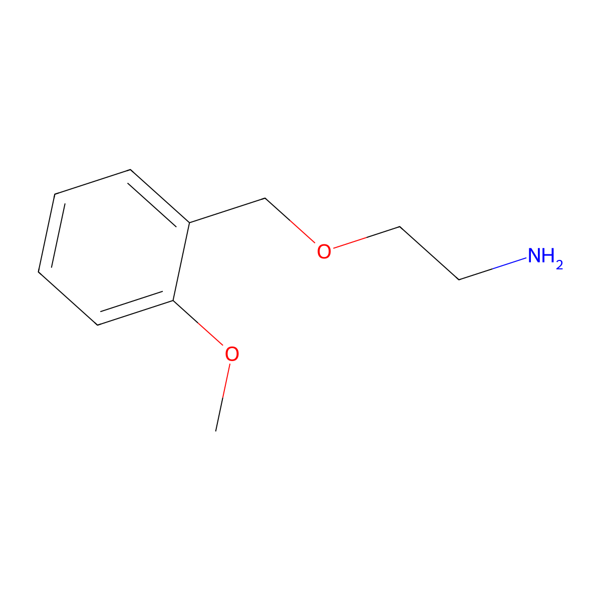 2-[(2-Methoxyphenyl)methoxy]ethan-1-amine molecular structure, CAS 1247886-42-5