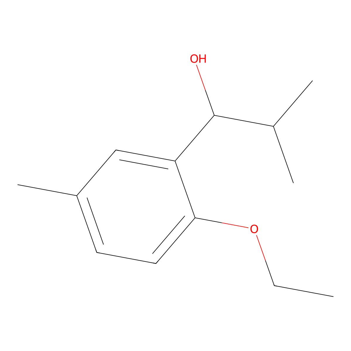 1-(2-Ethoxy-5-methylphenyl)-2-methylpropan-1-ol molecular structure, CAS 1247890-31-8