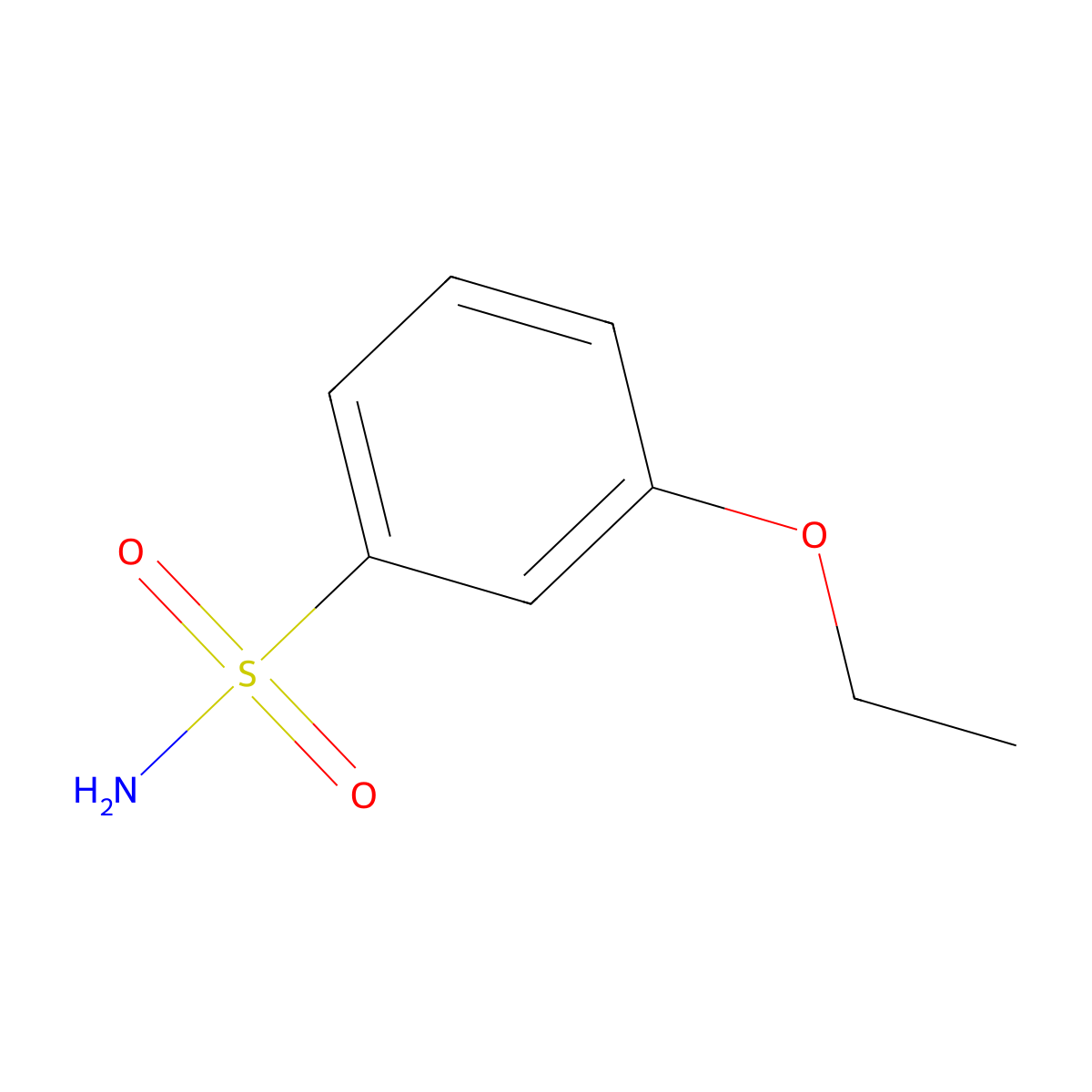 3-Ethoxybenzene-1-sulfonamide molecular structure, CAS 1247894-17-2