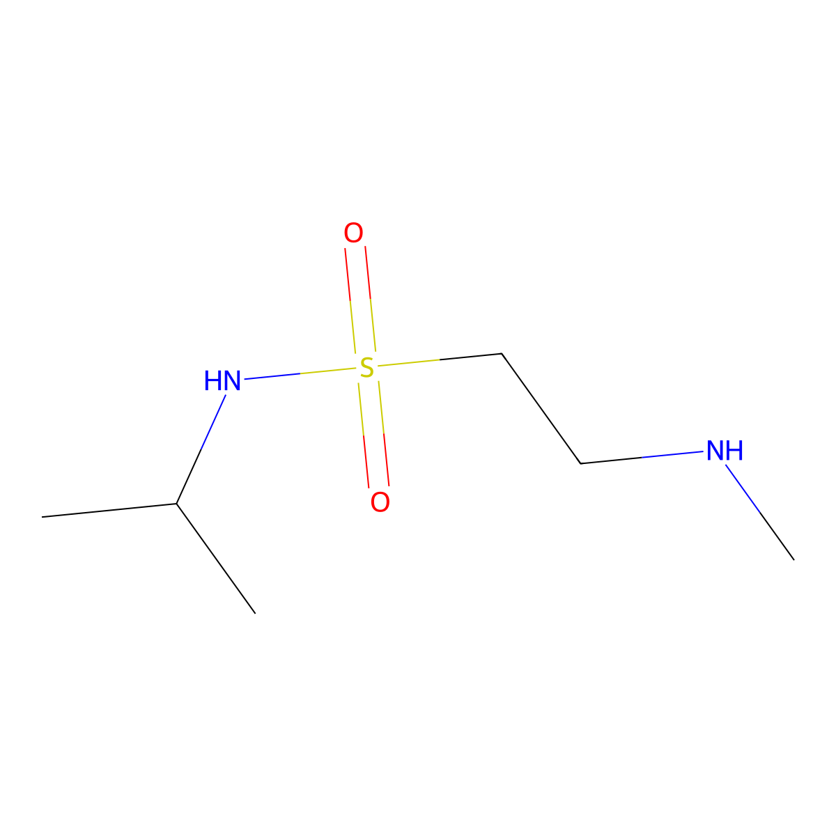 n-Isopropyl-2-(methylamino)ethane-1-sulfonamide molecular structure, CAS 1247903-24-7