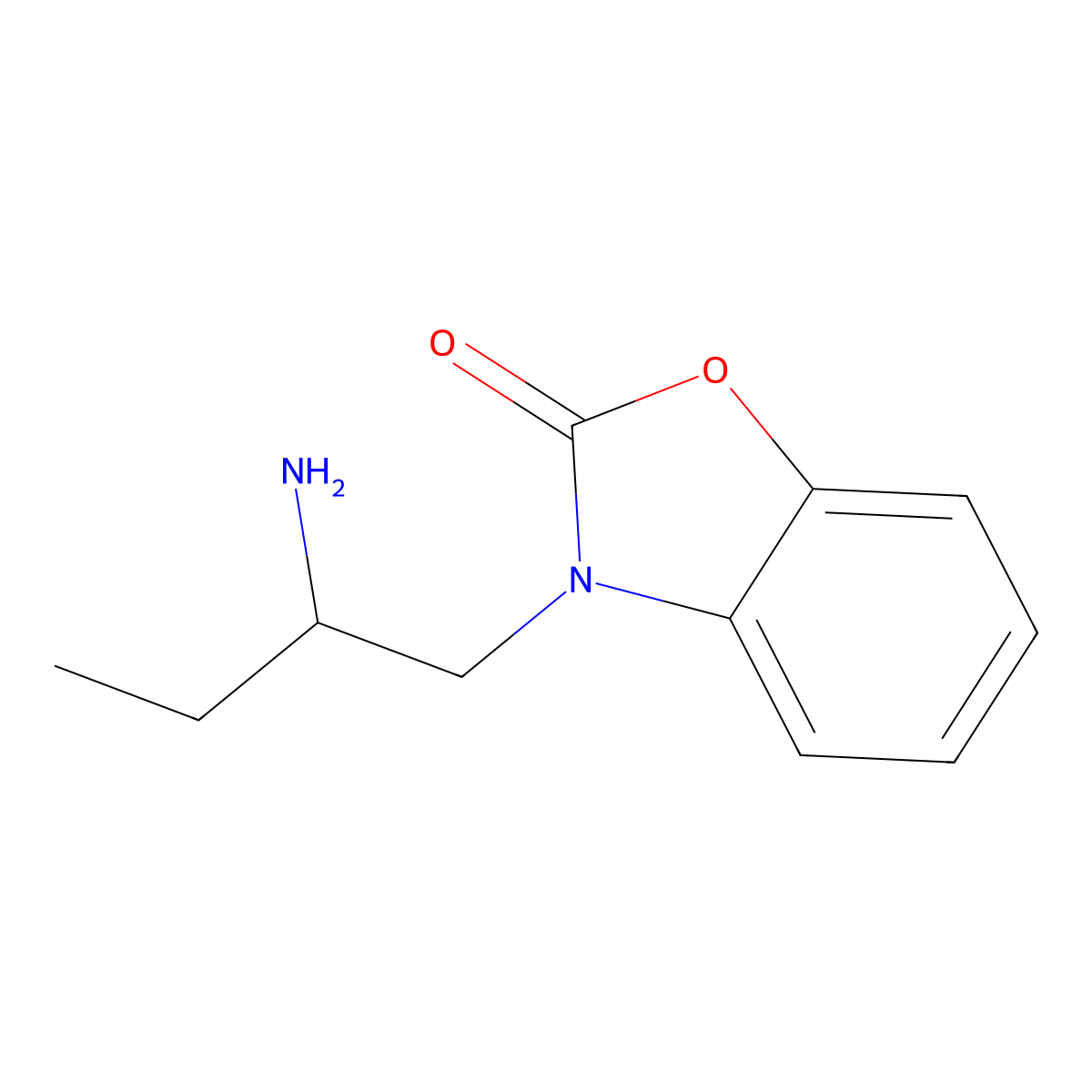 3-(2-Aminobutyl)-2,3-dihydro-1,3-benzoxazol-2-one molecular structure, CAS 1247904-10-4