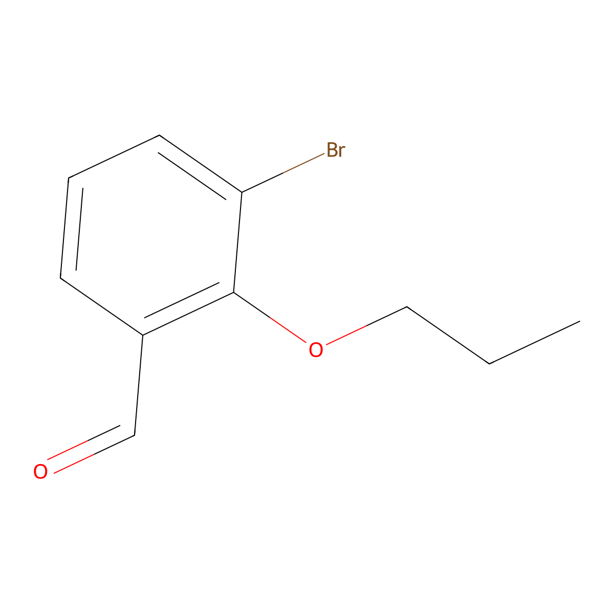 3-Bromo-2-propoxybenzaldehyde molecular structure, CAS 1247906-55-3
