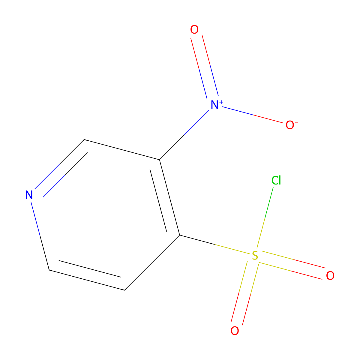 3-Nitropyridine-4-sulfonyl chloride molecular structure, CAS 1247907-78-3