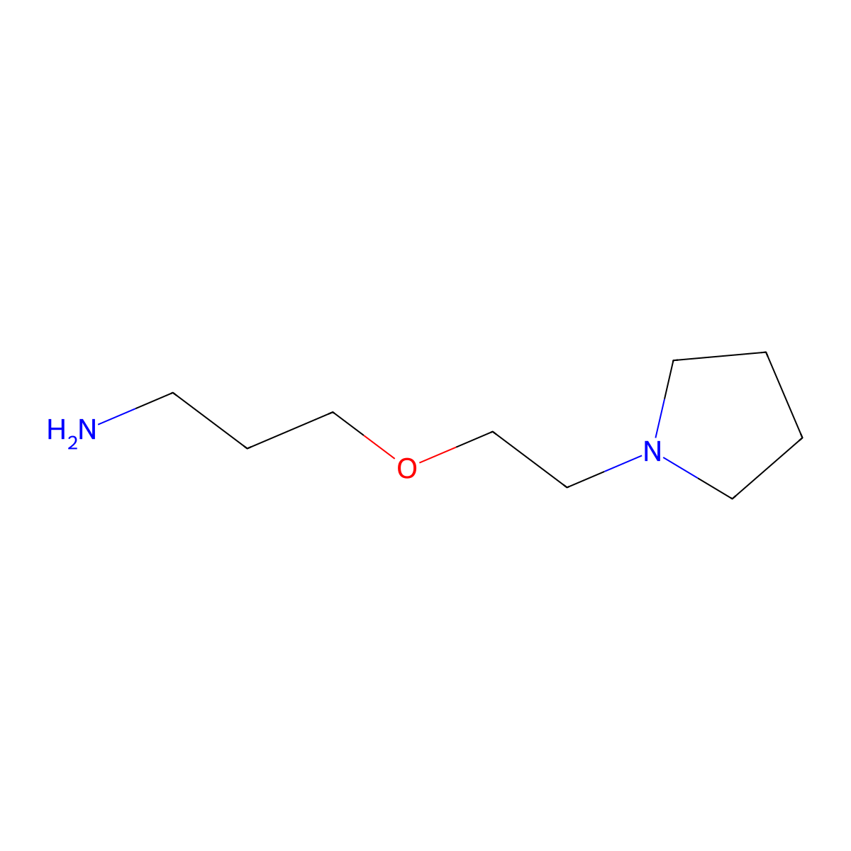 3-(2-(Pyrrolidin-1-yl)ethoxy)propan-1-amine molecular structure, CAS 1247909-03-0
