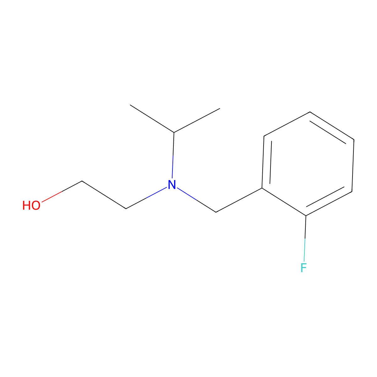 2-[(2-Fluoro-benzyl)-isopropyl-amino]-ethanol molecular structure, CAS 1247914-81-3
