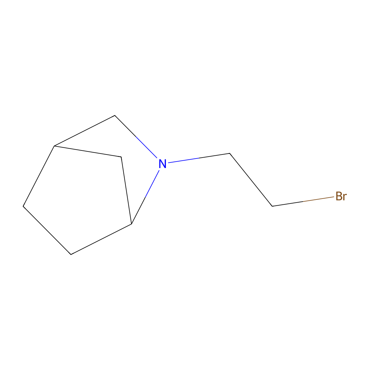 2-(2-Bromoethyl)-2-azabicyclo[2.2.1]heptane molecular structure, CAS 1247916-06-8