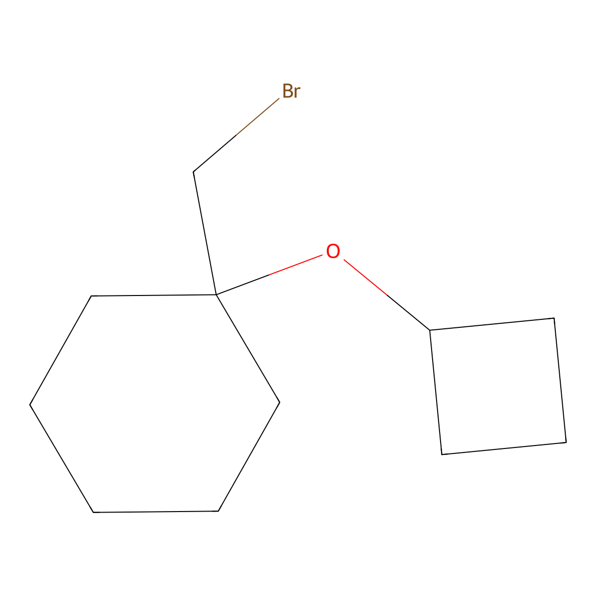 1-(Bromomethyl)-1-cyclobutoxycyclohexane molecular structure, CAS 1247918-31-5