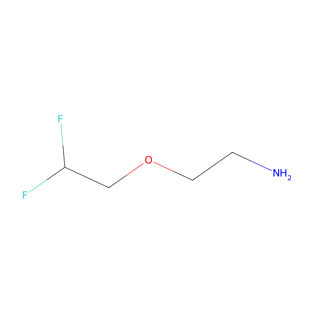 2-(2,2-Difluoroethoxy)ethanamine molecular structure, CAS 1247924-58-8