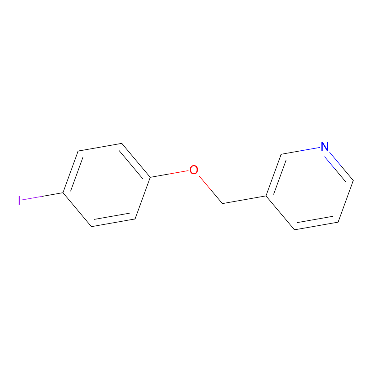 3-(4-Iodophenoxymethyl)pyridine molecular structure, CAS 1247924-89-5