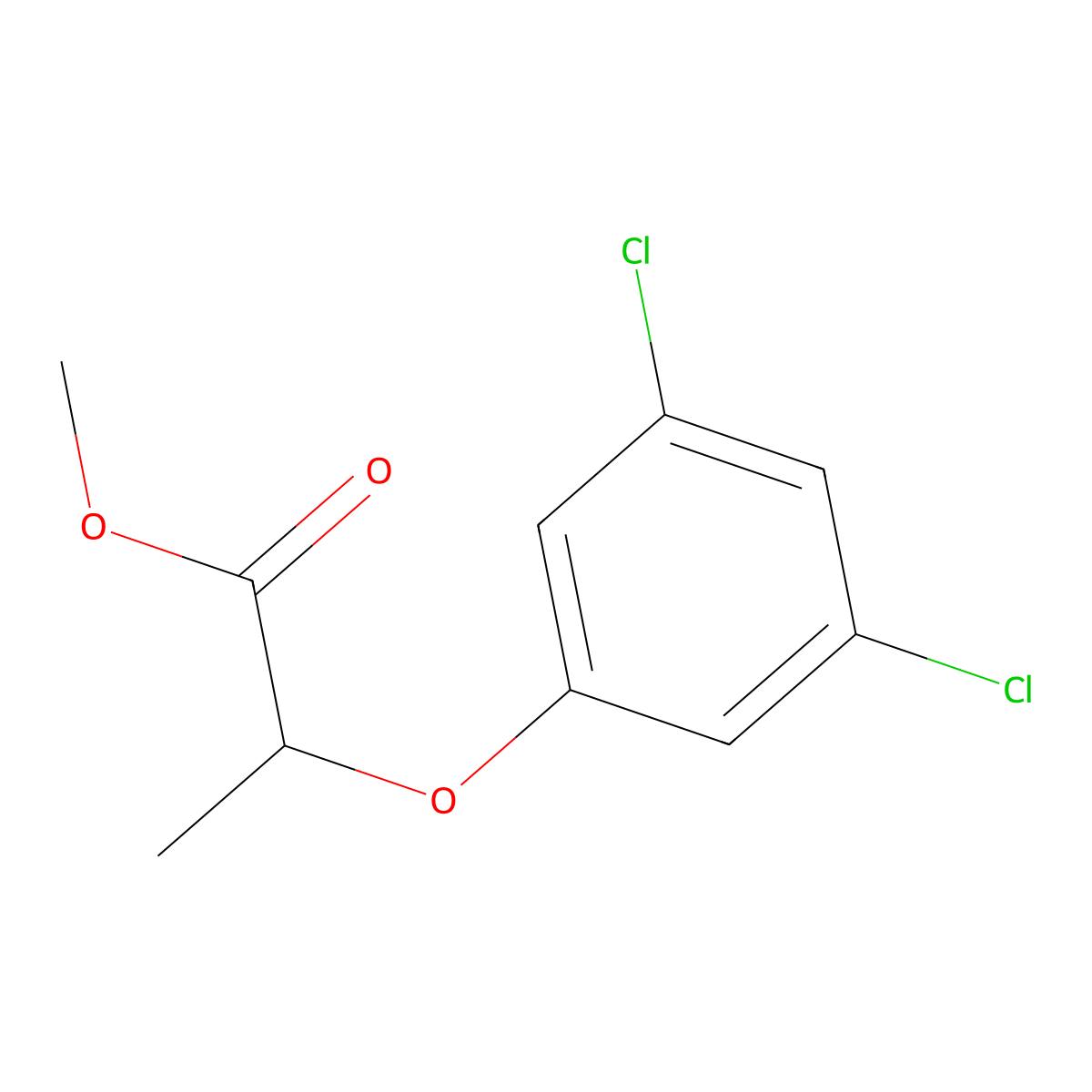 Methyl 2-(3,5-dichlorophenoxy)propanoate molecular structure, CAS 1247927-25-8