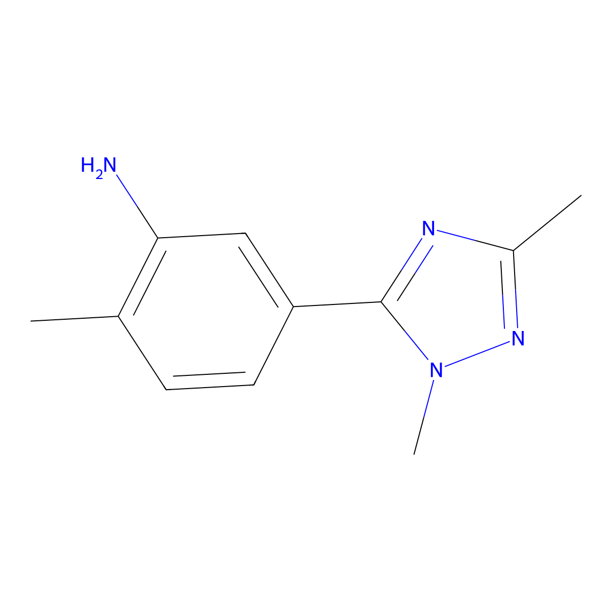 5-(1,3-Dimethyl-1h-1,2,4-triazol-5-yl)-2-methylaniline molecular structure, CAS 1247927-94-1
