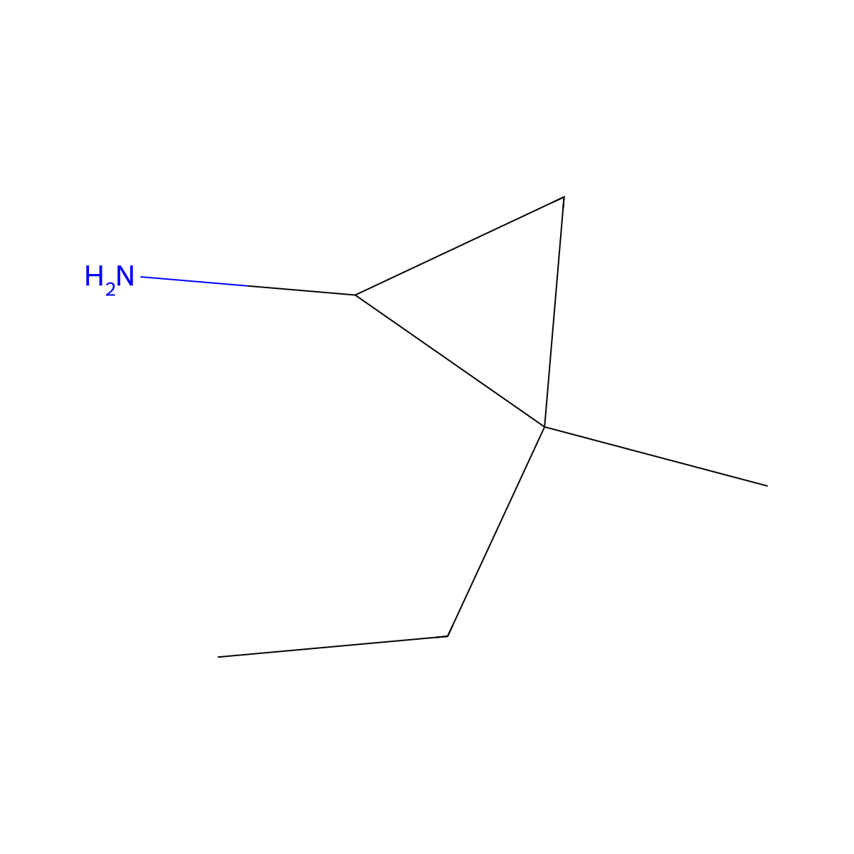 2-Ethyl-2-methylcyclopropan-1-amine molecular structure, CAS 1247929-33-4