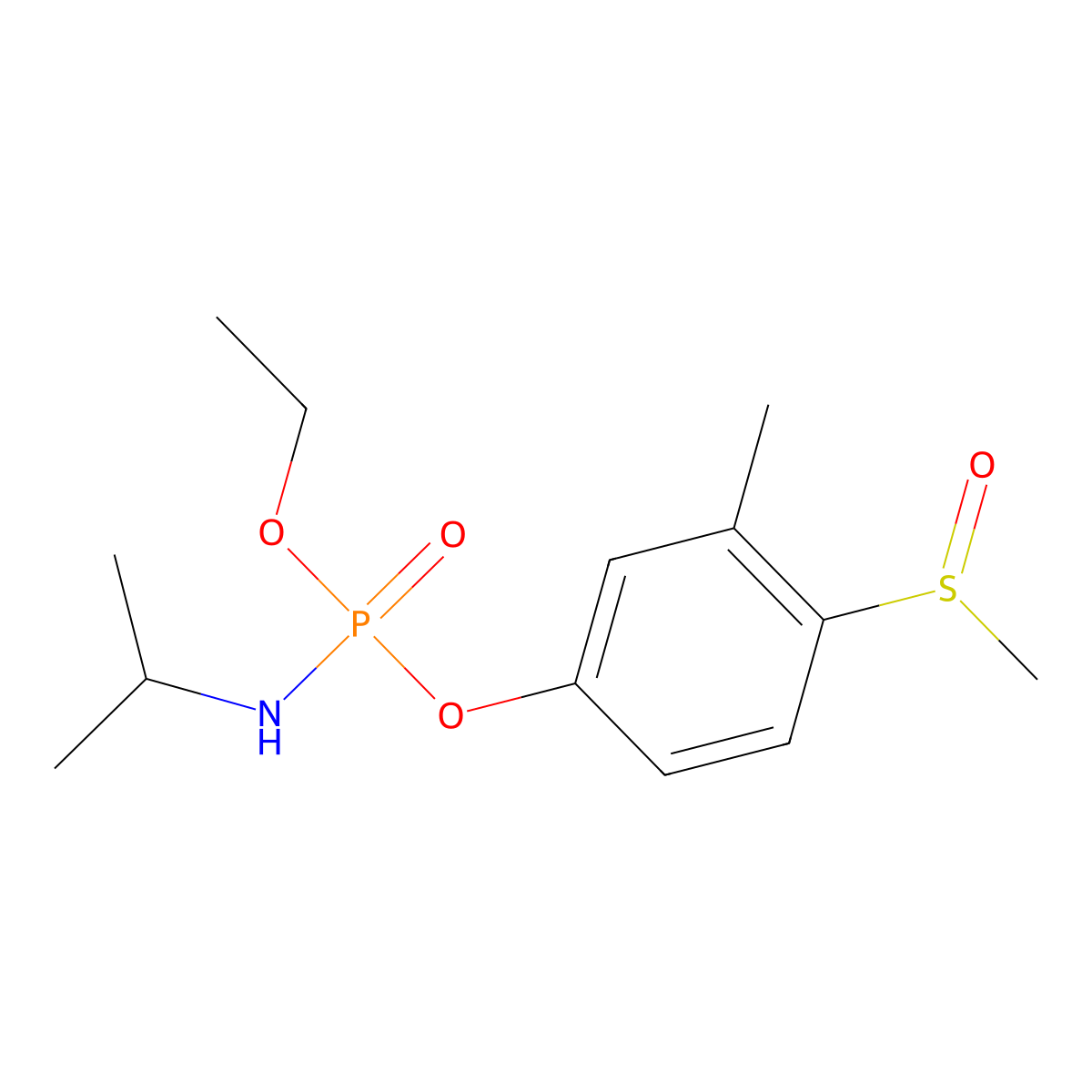 Fenamiphos sulfoxide molecular structure, CAS 124793-11-9