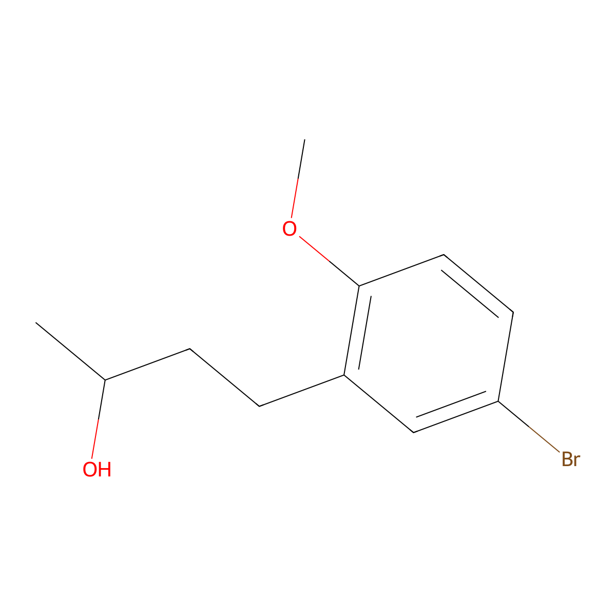 4-(5-Bromo-2-methoxyphenyl)butan-2-ol molecular structure, CAS 1247936-95-3
