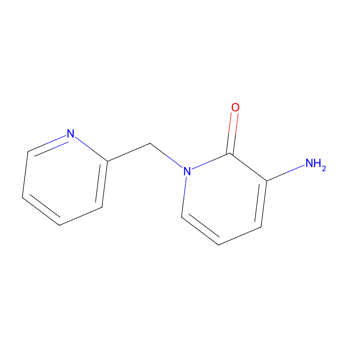 3-Amino-1-(pyridin-2-ylmethyl)pyridin-2(1H)-one molecular structure, CAS 1247938-09-5