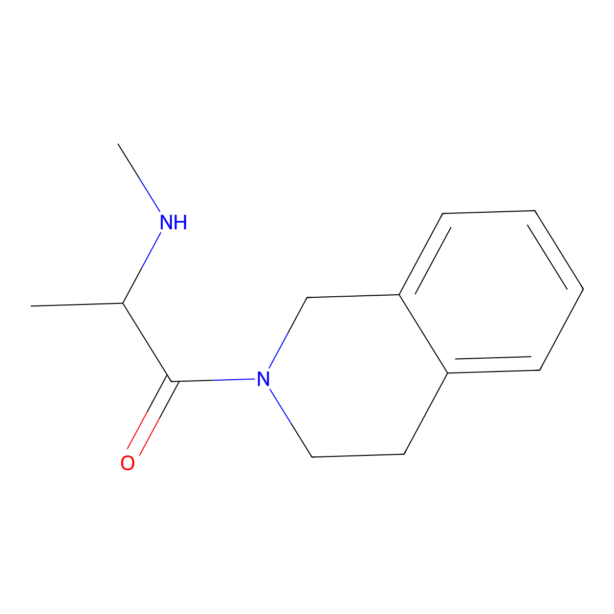 2-(Methylamino)-1-(1,2,3,4-tetrahydroisoquinolin-2-yl)propan-1-one molecular structure, CAS 1247939-56-5
