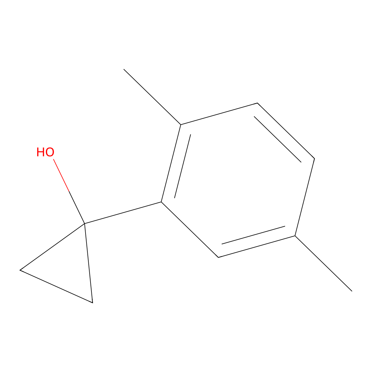 1-(2,5-Dimethylphenyl)cyclopropan-1-ol molecular structure, CAS 1247940-34-6