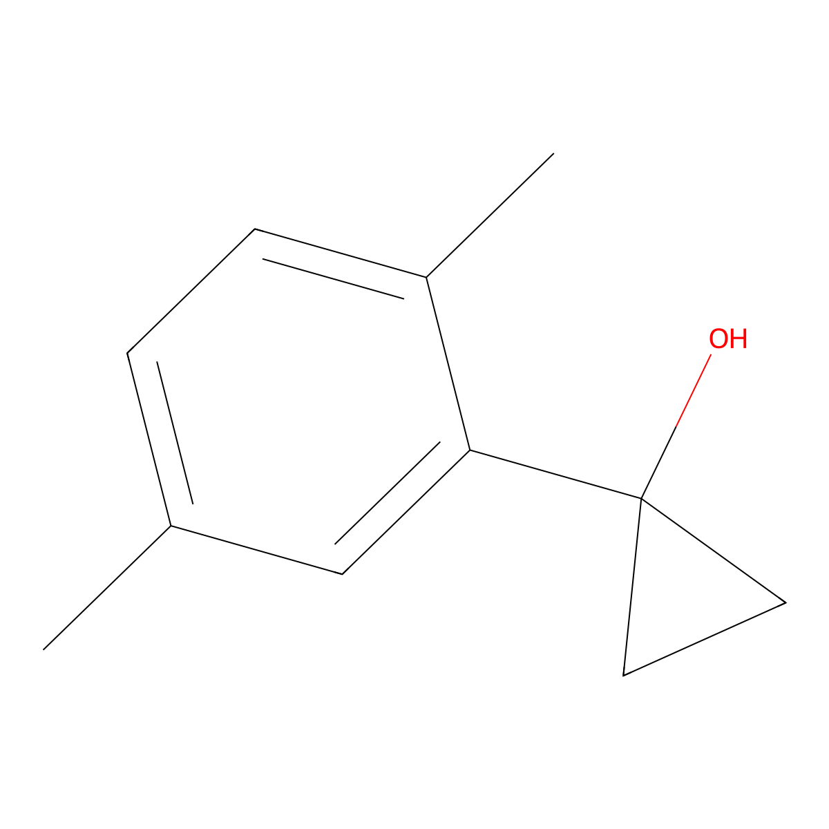 1-(2,5-Dimethylphenyl)cyclopropan-1-ol molecular structure, CAS 1247940-34-6